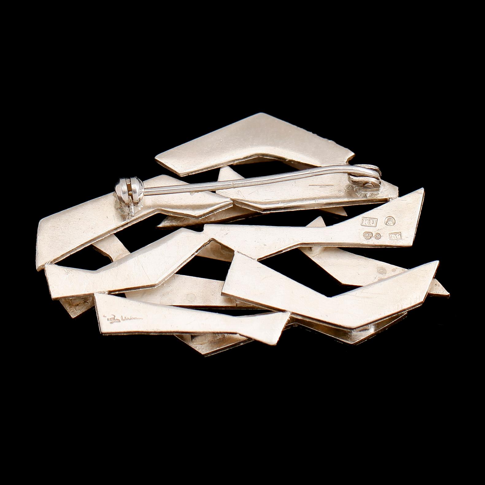 BROSCH, silver, Ray Urban, 1969. Vikt ca 15 gram.