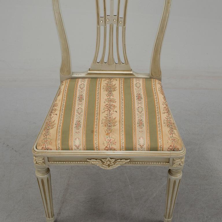 STOLAR, 10 st, gustaviansk stil, 1900-talets mitt.