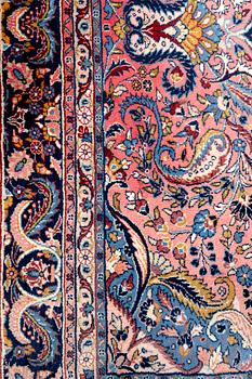 An oriental semiantique carpet ca 313x260 cm.