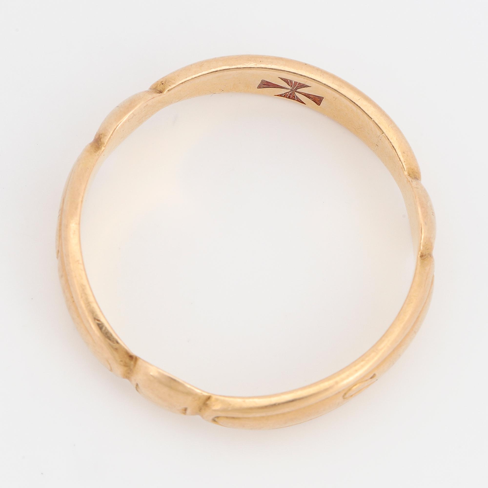 RING, ordensring, 18K guld.