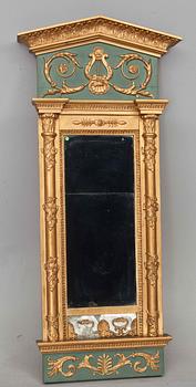 SPEGEL, empire. Signerad Johan Martin Berg (1803-1837), Göteborg.