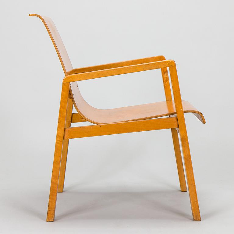 Alvar Aalto, karmstol, modell 51, för OY Huonekalu- ja Rakennustyötehdas A.B. Finland 1930-tal.