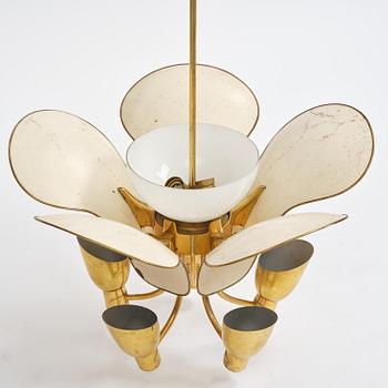 Carl-Axel Acking, a rare ceiling lamp model 982, Bröderna Malmströms Metallvarufabrik, Malmö, 1950s.