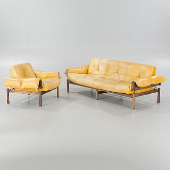 A 1970s sofa and armchair by Percival Lafer for Lafer MP, Brazil. CITES-certificate.