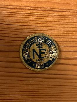 Blombord, rokokostil, AB Nikolai Bomans Ångsnickeri, Åbo, 1900-talets första hälft.