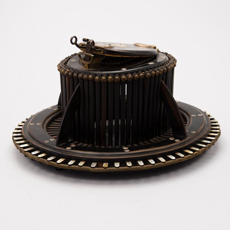 A French hat mould conformateur, Allié Ainé, Paris, latter half of the 19th Century.