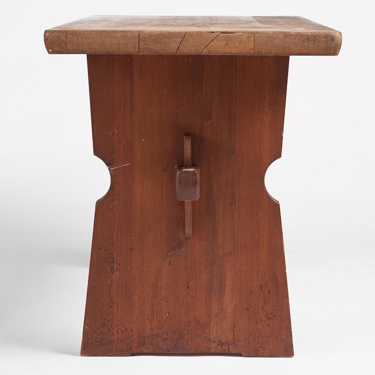 Axel Einar Hjorth, an oak and pine table 'Wärmdö', Nordiska Kompaniet, Sweden 1930s.