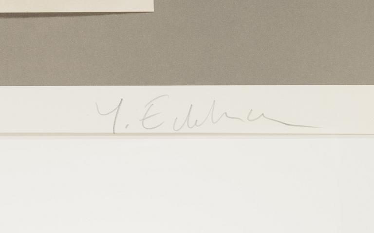 Yrjö Edelmann, litografi, signerad och märkt HC.