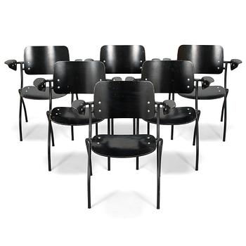 Ilmari Tapiovaara, six mid-20th-century 'Nana' armchairs for Merva.