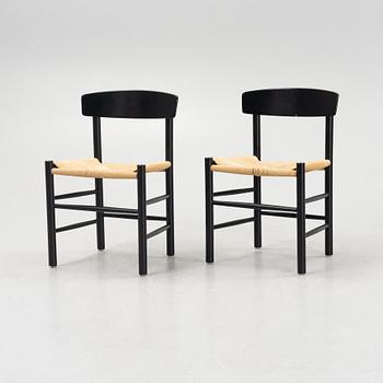 Børge Mogensen, six "J39" chairs, Denmark.
