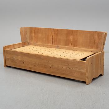 A second part of the 20th century pine sofa by Göran Malmvall.