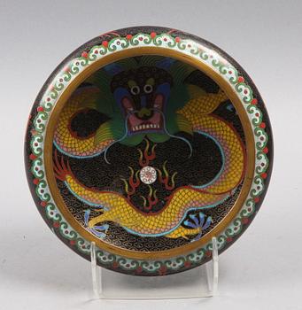 SKÅLFAT. Cloisonné. 1900-talets första hälft.