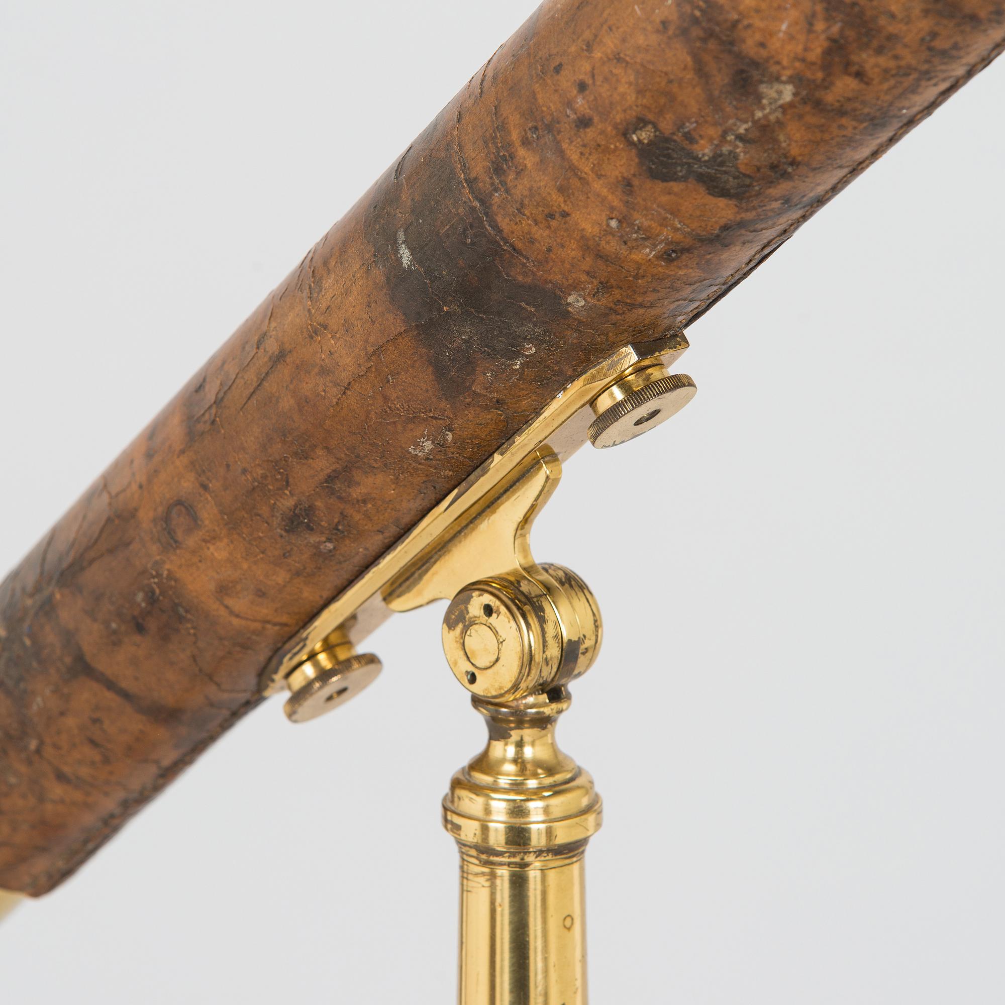 Teleskop med stativ, D. McGregor & Co Glasgow & Greenock, England, 1800/1900-tal.
