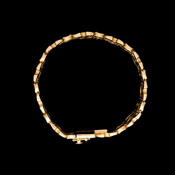 ARMBAND, 18K guld, Italien. Vikt 49,4 g.