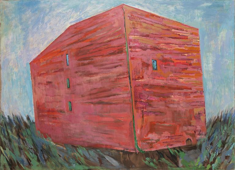 Maxim Kantor, oil on panel, signed verso.