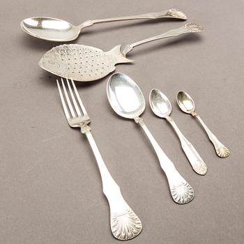 A Norwegian 20th century silver set of 48 pcs of cutlery mark of Oscar lassen total weight ca 1500 gr.
