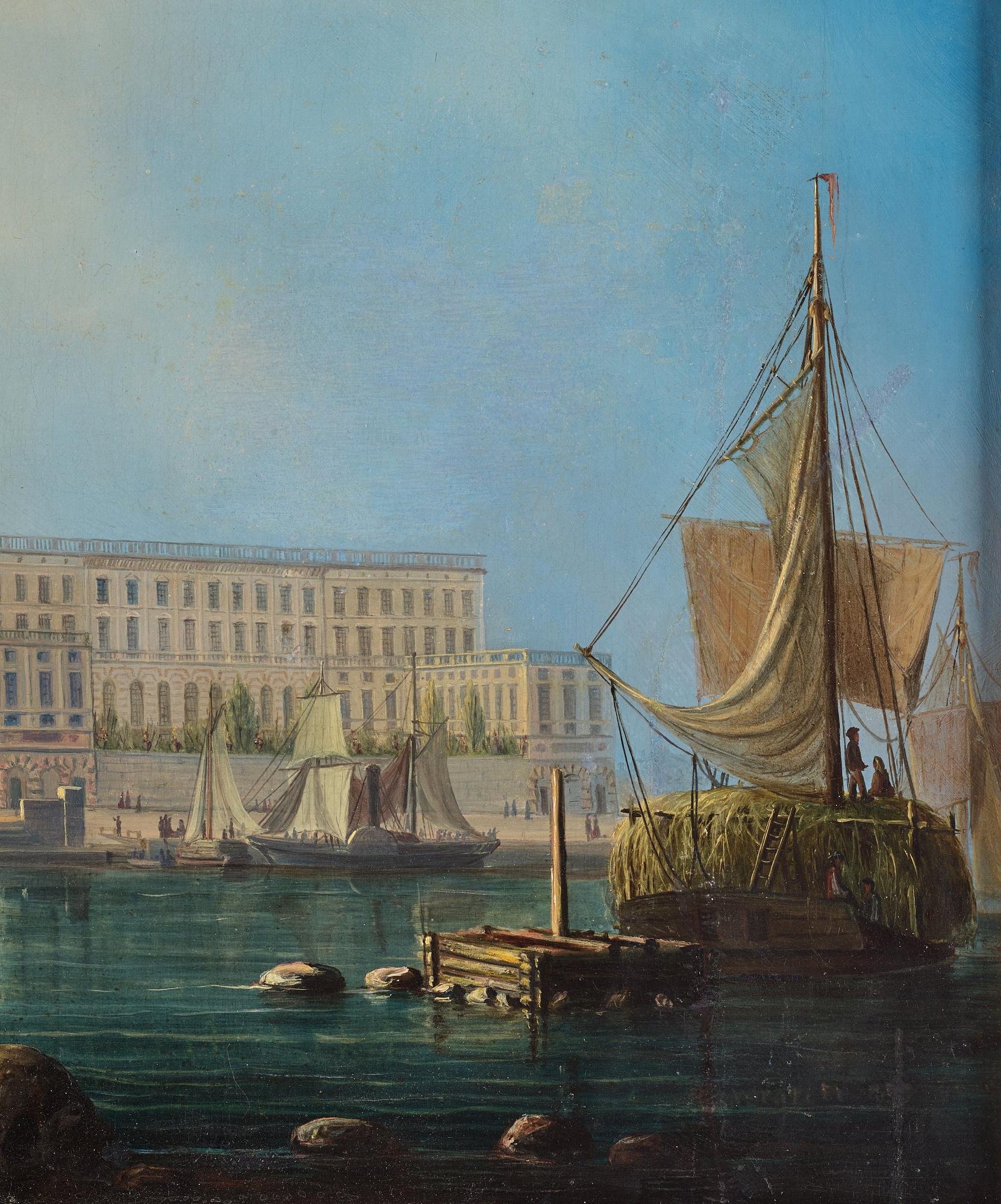 Per Wilhelm Cedergren, Vy mot Stockholms slott från Saltsjön.