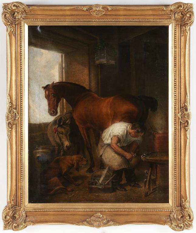 OKÄND KONSTNÄR, olja på duk, 1800-tal.