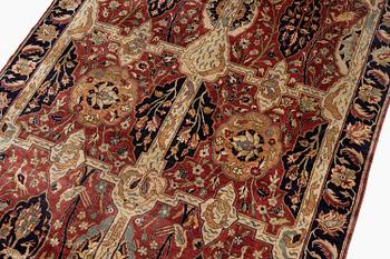 An antique Anatolian silk rug, c. 183 x 120 cm.