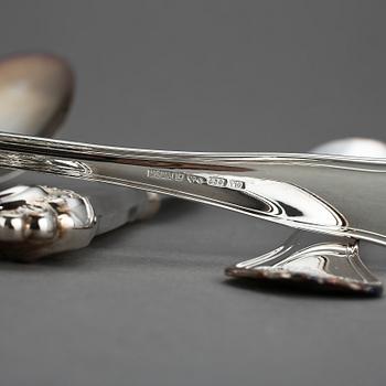 BESTICKSERVIS, 38 delar, silver, Sachsisk modell, Mema samt Cohr (1), 1990-tal. Vikt exkl delar med stålblad ca 2968 g.