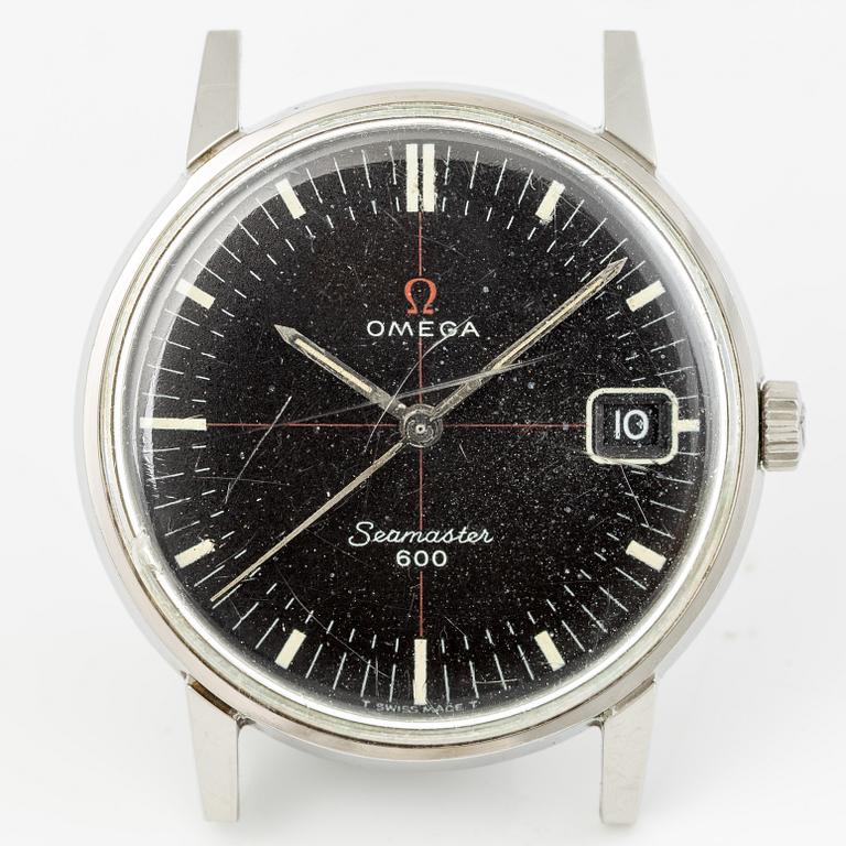 Omega, Seamaster 600, "Red Cross-Hair", armbandsur, 34 mm.