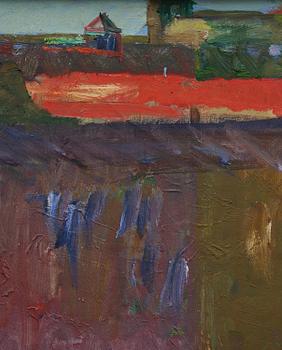 Alf Lindberg, View over rooftops.