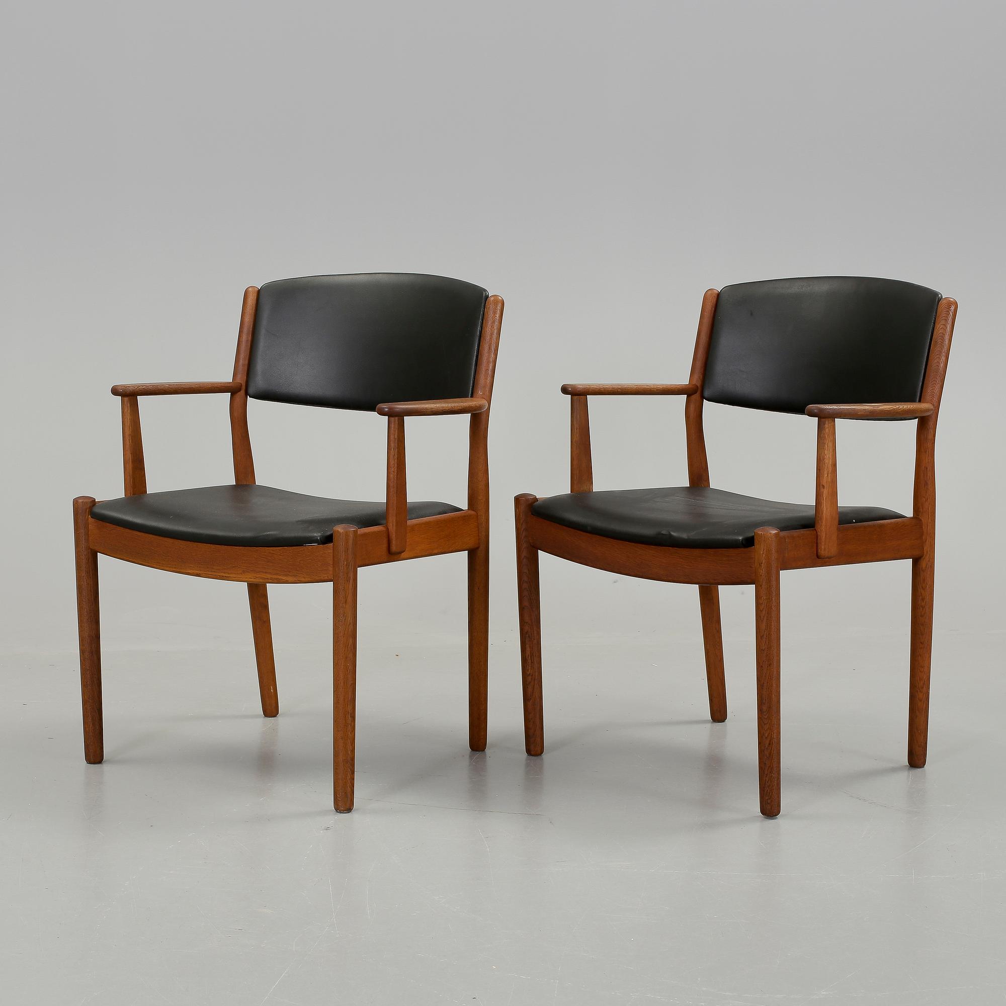 KARMSTOLAR, ett par, Poul Volther, FDB Möbler.