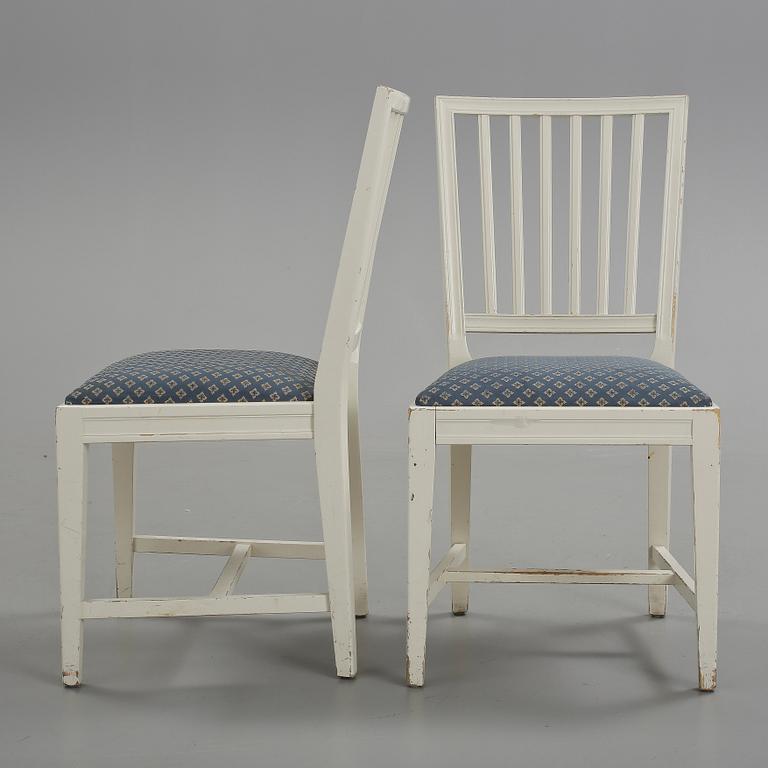 STOLAR, 8 st, gustaviansk stil, 1900-talets slut, Tibro.
