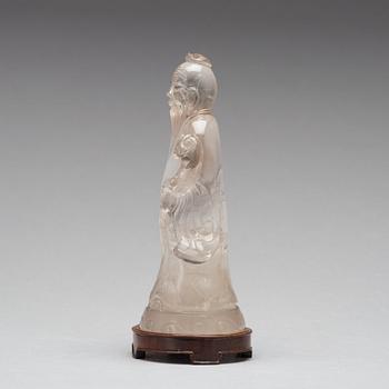 FIGURIN, bergkristall. Sen Qing dynasti.