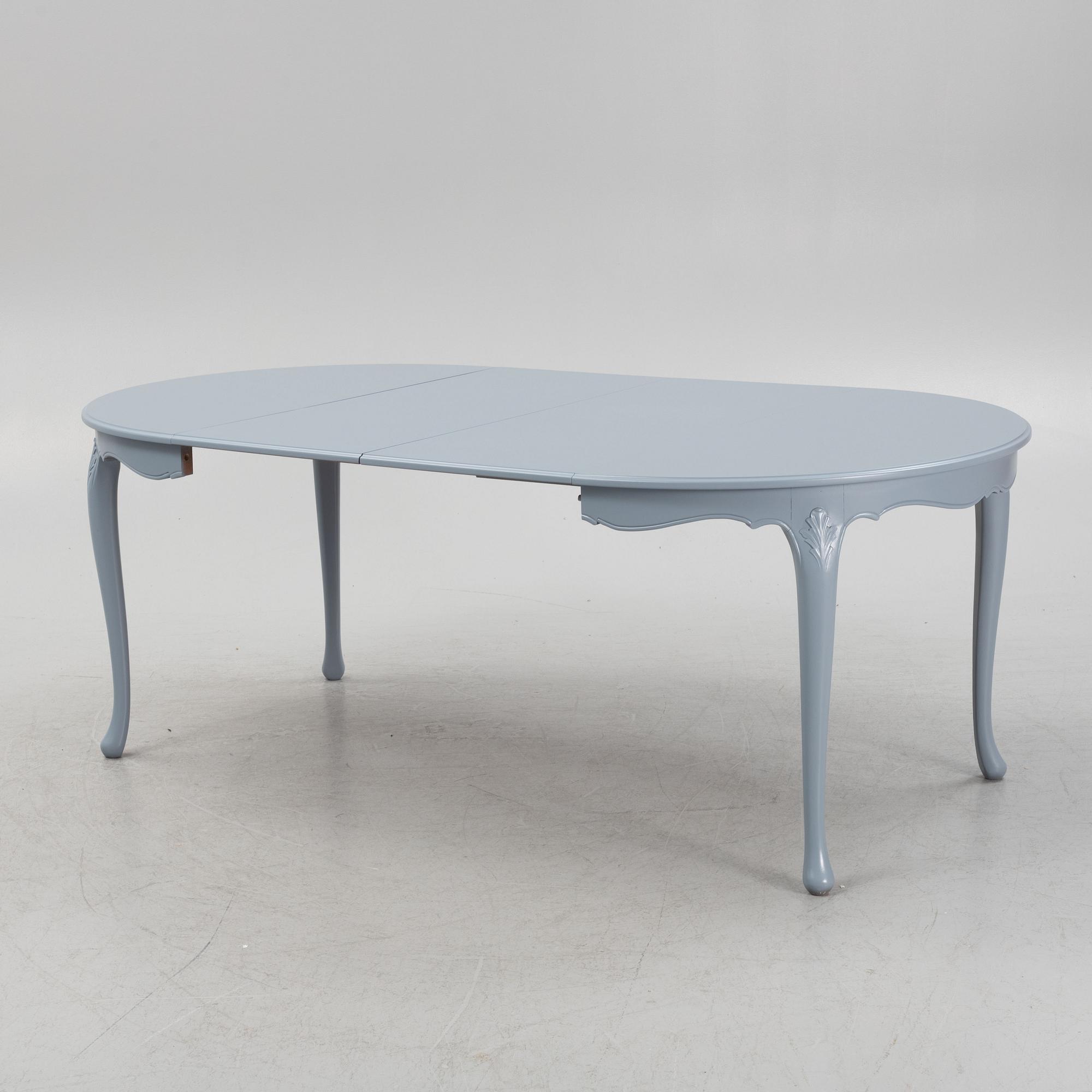 Matbord, rokokostil, 1900-talets andra hälft.