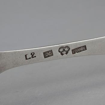 MATSKEDAR, 12 st, Ronander, Floberg, Lampa, Prytz, Zethelius, m.fl.  1700-tal och 1800-tal. Vikt 690 g.