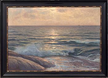 OSCAR HULLGREN, a signed oilpaining on canvas.