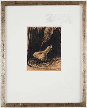Ulrik Samuelson, chalk drawing, signed Ulrik Samuelson.
