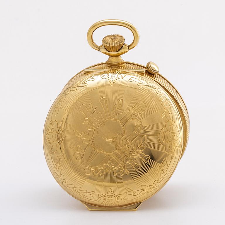 Charles Reuge "The Fountain" Automaton Pocket Watch, alarm, 57 mm.