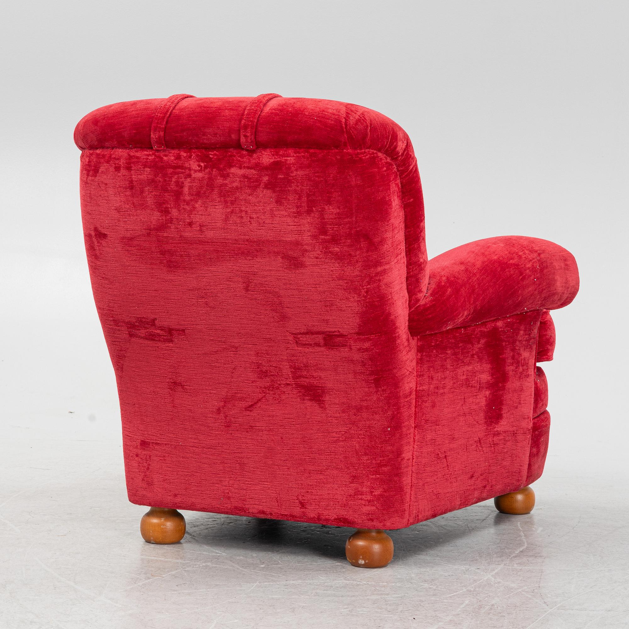 Josef Frank, a model 336 armchair, Firma Svenskt Tenn, Sweden.