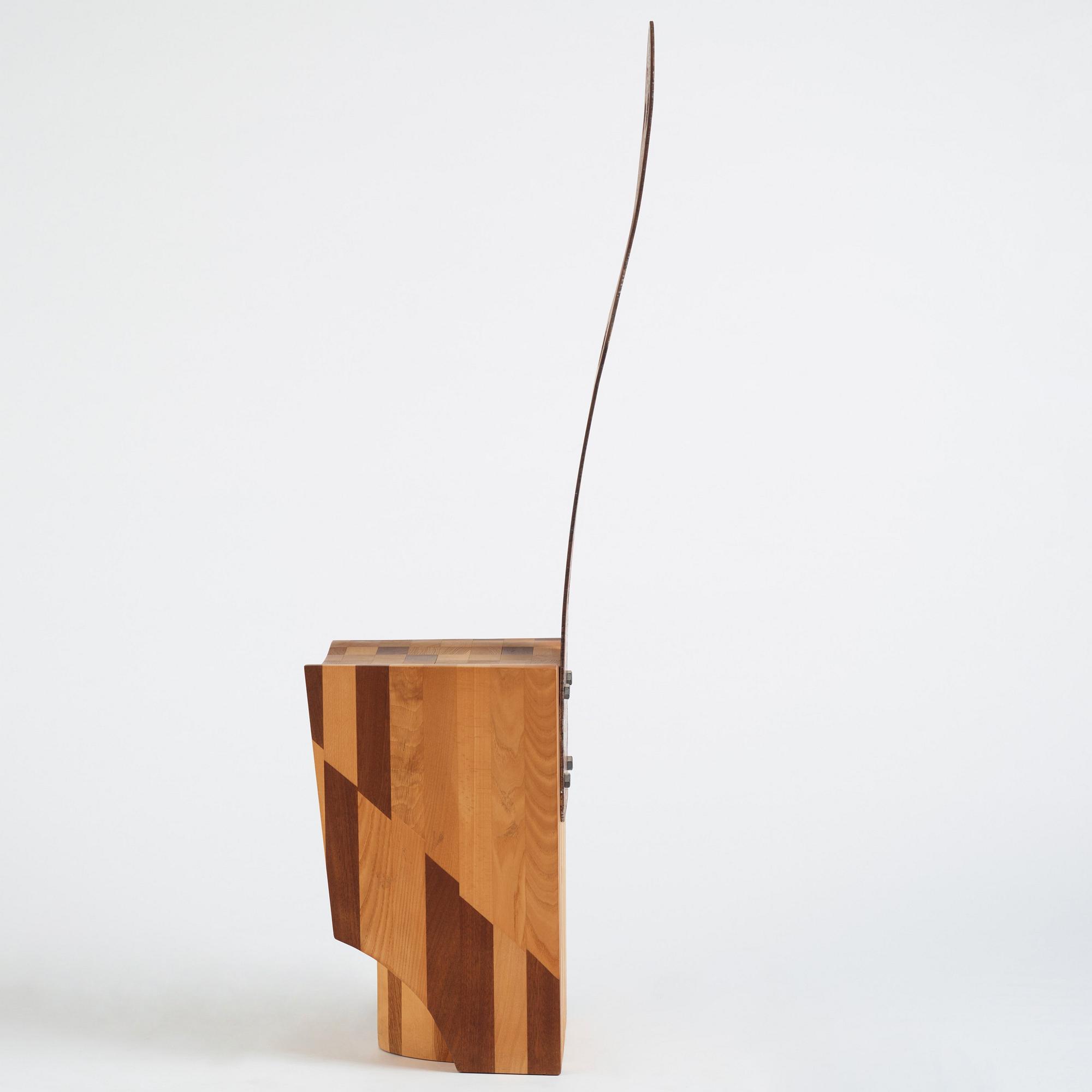 Bjørn Nørgaard, a "Stolskulptur" (Sculptural Chair), ed. 1/19, Källemo, Värnamo post 1995.