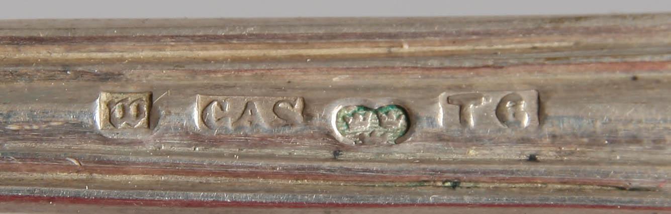 MATSKEDAR samt TESKEDAR, 24 delar, silver, 1855-97. Vikt 830 gr.