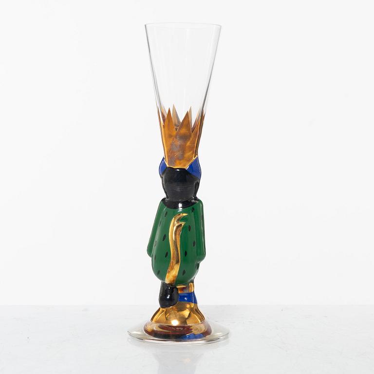 Gunnar Cyrén, a shot-glass, special edition for the Nobel 100 years jubilee, Orrefors, Sweden.