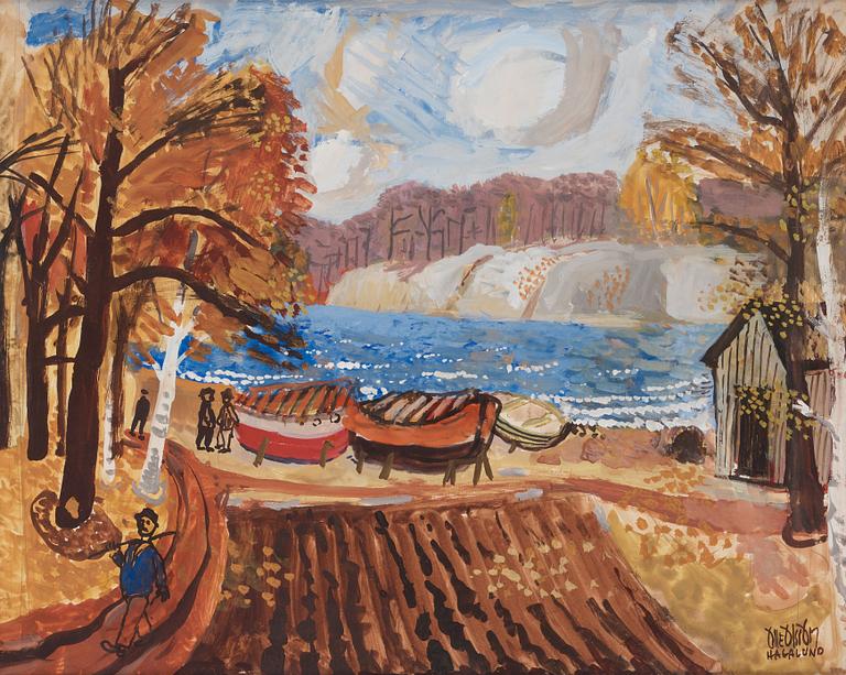 Olle Olsson-Hagalund, ”Motiv från Bellevue” (Scene from Bellevue [Park], Stockholm).