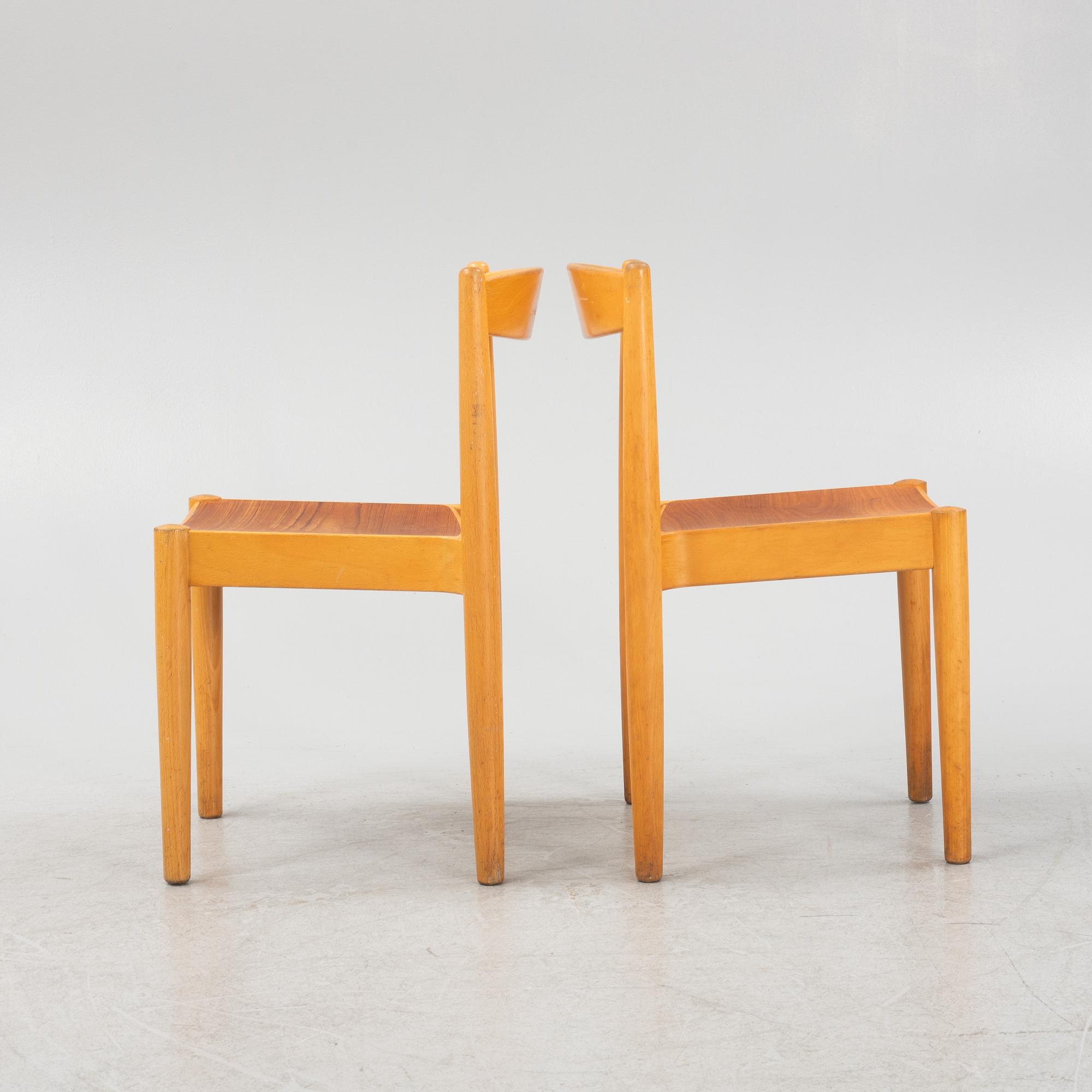A set of ten 'Stapelstol USA-1' chairs, Bjärnums Möbelfabriker AB, 1960's/70's.