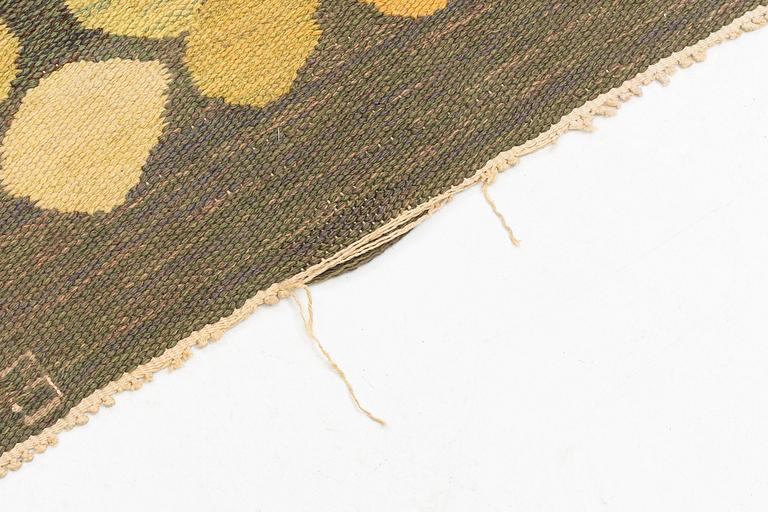 Brita Grahn, a carpet, flat weave, ca 234 x 177 cm, signed BG.