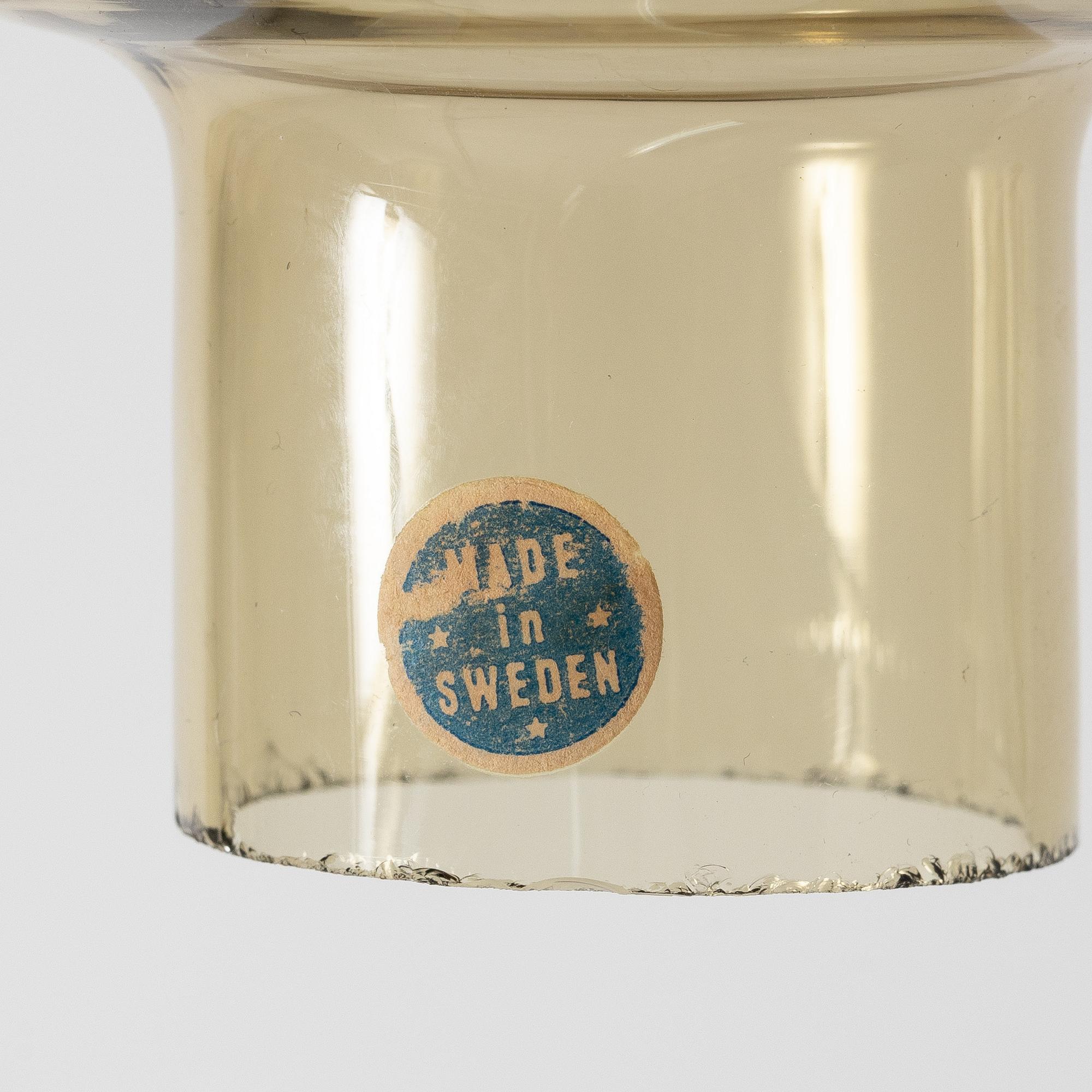 Hans-Agne Jakobsson, a 'Patricia' ceiling lamp, T 372/15, Markaryd, late 20th Century.