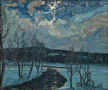Hugo Carlberg, Landscape in Blue.