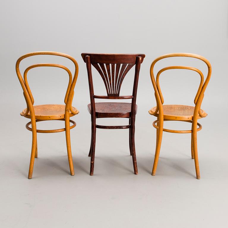 CAFÉSTOLAR, 2+1 st, Jacob & Josef Kohn, Wien och Thonet, Wien sekelskiftet 1800/1900.