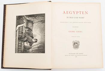 Georg Ebers, kirjoja, kaksi osaa, "Aegypten", 2. painos, Stuttgart & Leipzig 1879-80.