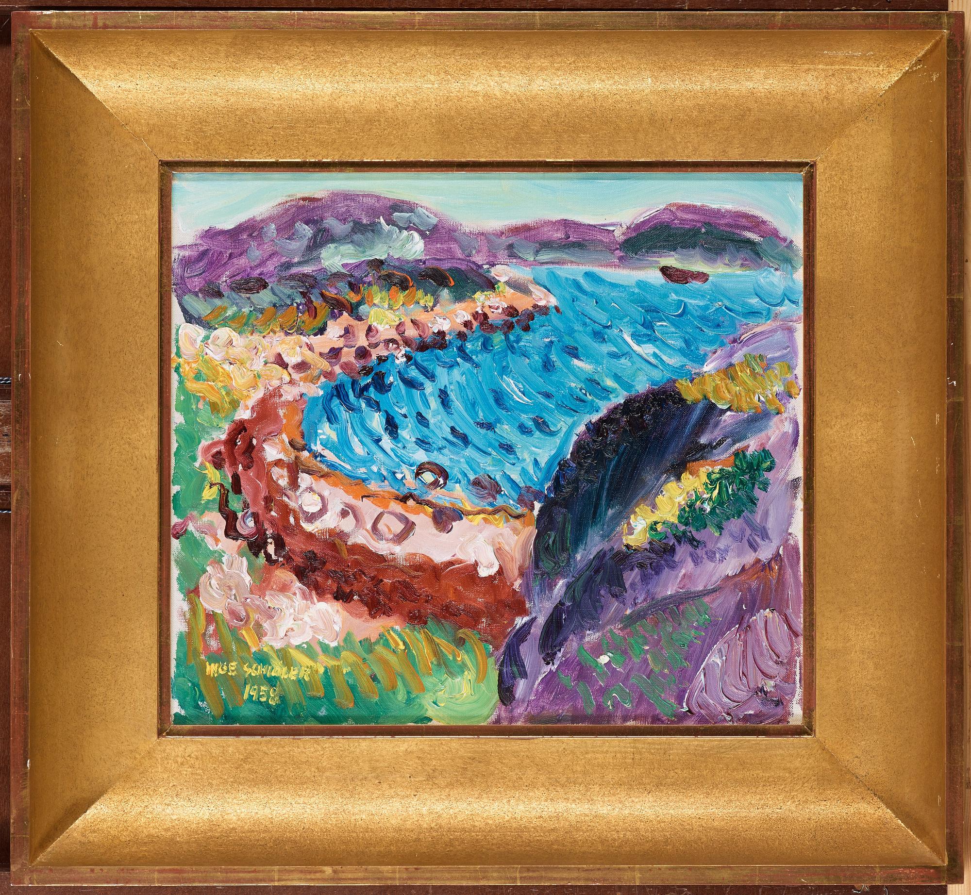 Inge Schiöler, "Blommande strand, Koster".