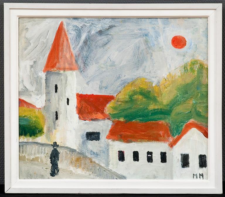 MAUNO MARKKULA, olja på duk, sign.