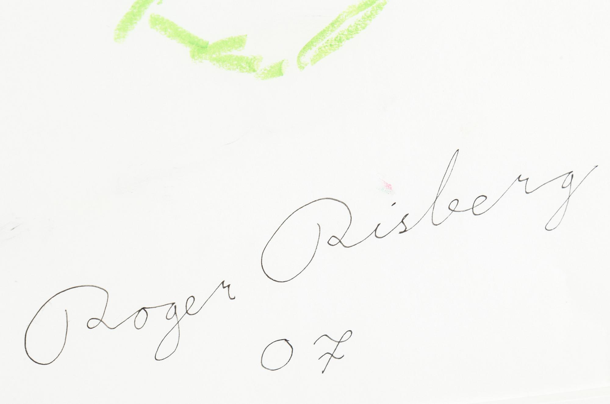 ROGER RISBERG, pastel on paper, signed Roger Risberg and dated -07.