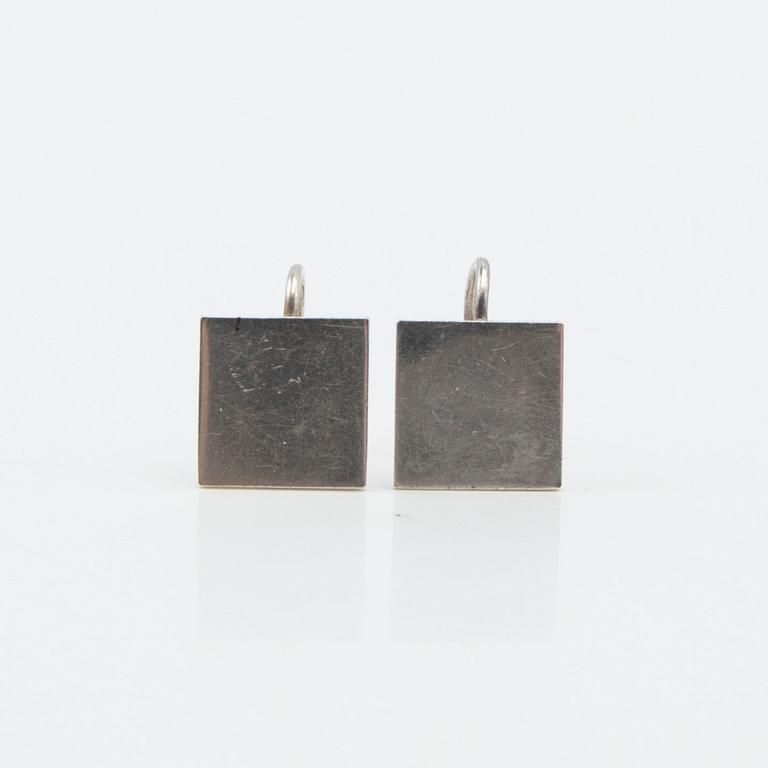 Wiwen Nilsson, earrings, a pair, silver, Lund, 1958.