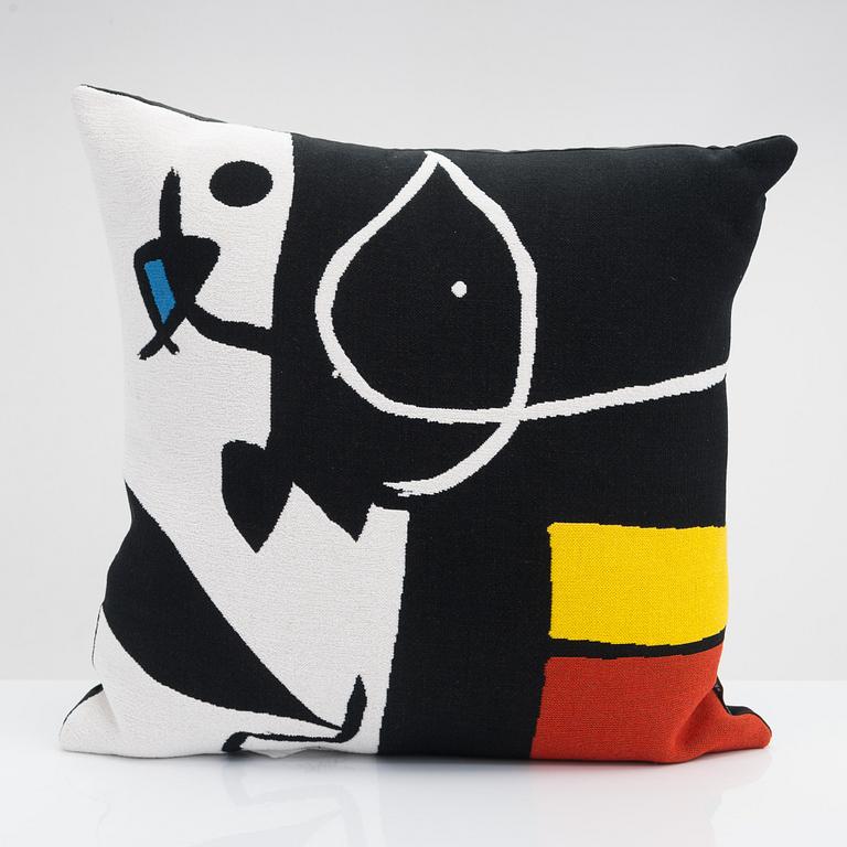 Cushion "Femme, oiseau 1976", Miro, Jules Pansu.